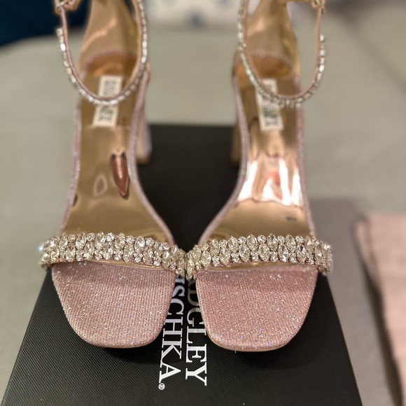 Badgley Mischka MP5802 | Harriet Open Toe Block Heel - Picture 9 of 11